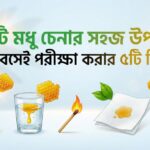 খাঁটি মধু চেনার সহজ উপায়: ঘরে বসেই পরীক্ষা করার ৫টি টিপস